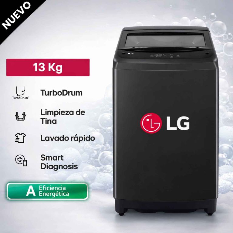 Lavadora Carga Superior 13Kg WT13OBVTB Onyx Negro
