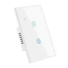 GENERICO - Interruptor Smart doble compatible con Siri Alexa iPhone Android Wifi