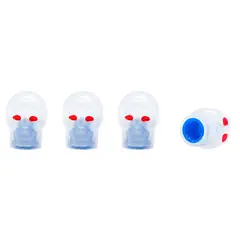 OEM - Tapas De Válvula Calabera Azul Neón Universal 4Pcs
