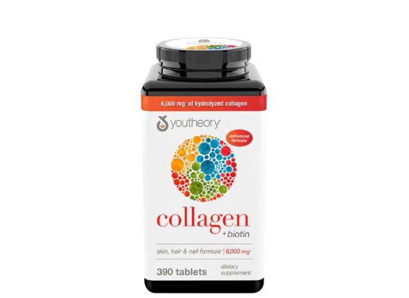 COLÁGENO YOUTHEORY CON BIOTIN 390 TABLETAS