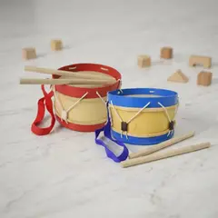 TOYS MASTER - Tambor Musical Infantil + Baquetas - 2pzs