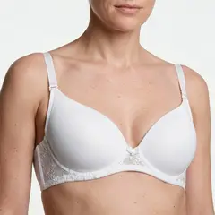 Peter Pan - Brasier Realce Medio Con Encaje Blanco 2312
