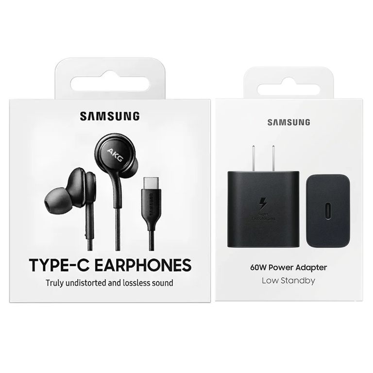 Combo Audifono AKG-C + Adaptador 60W Galaxy S26, S26 Plus, S26 Plus