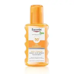 EUCERIN - Spray solar transparente Oil Control Dry Touch SPF50+ 200 ml