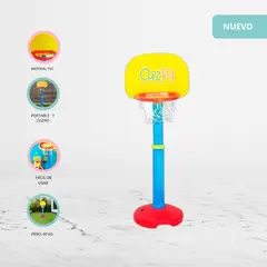 EVERBEST - Canasta de Baloncesto Regulable «BASKET» Yellow