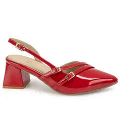 Piazza - Zapato Media Estacion Stiletto DELIA-2604 Rojo