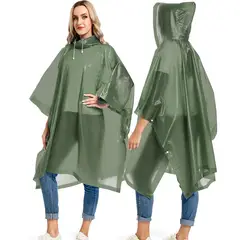GENERICO - Set de 2 Ponchos de agua EVA protector para lluvias impermeable