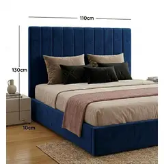 GENERICO - CAMA LINEAL OFERTA - AZUL 1.5 PLAZAS