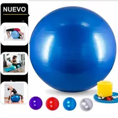 GENERICO - Pelota yoga pilates terapéutica con inflador 75