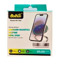 GENERICO - Soporte Magnético para Celular Baihuo MY-7652 - Base Fija con Rotación 360° Compacto y Resistente