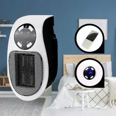 GENERICO - ESTUFA DIGITAL DE PARED 500W CON CONTROL PORTATIL