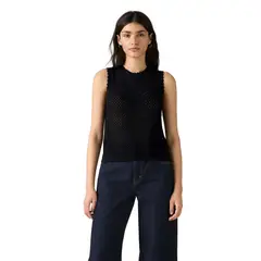 LEVIS - Chompa Mujer Adrienne Crochet Tank Negro