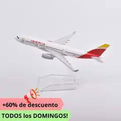 GENERICO - Avión de metal a escala 15cm A330 IBERIA