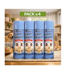 SCHUBERT - Pack 4 Und. Limpia Alfombra – Limpiador y Neutralizador de Olores de Mascotas