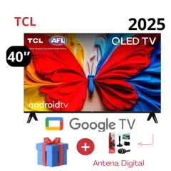 TCL - TELEVSOR DE 40 QLED GOOGLE TV 40S5K 4K UHD + ANTENA DIGITAL