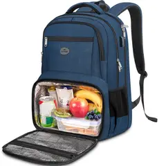 MATEIN - Mochila Urbana 1399 Bolsillo Térmico Lonchera De Almuerzo Viaje Estudios Trabajo Portalaptop
