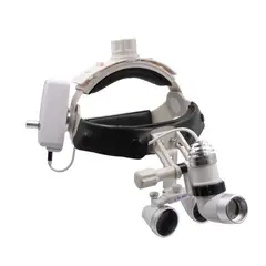 GENERICO - Fronto Luz LED Profesional con Lupa 2.5X 65000 Lux Recargable – Uso Médico