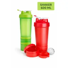 GENERICO - SHAKER TOMATODO DEPORTIVO MEZCLADOR PROTEINA FITNESS GYM 600ML