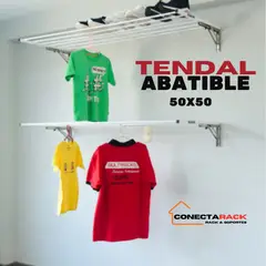 NACIONAL - Tendedero Abatible de Aluminio de alta calidad 50 X 50