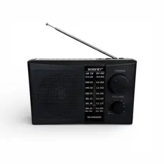 GENERICO - Radio Portátil Bossney Solar Bluetooth FMAMSW con Linterna