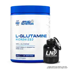 Applied Nutrition - L - Glutamina 500 G / L-Glutamina Powder - Sin Sabor + Portaproteina