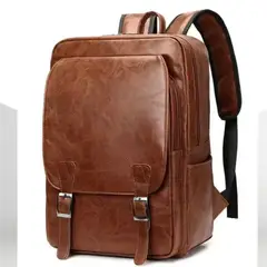 GENERICO - Mochila de Ejecutva de Cuero PU de gran capacidad.