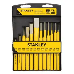STANLEY - Juego de cinceles y botadores 12pzas 16-299