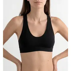 Peter Pan - Top Deportivo Soporte Algodón Lycra Negro 3260