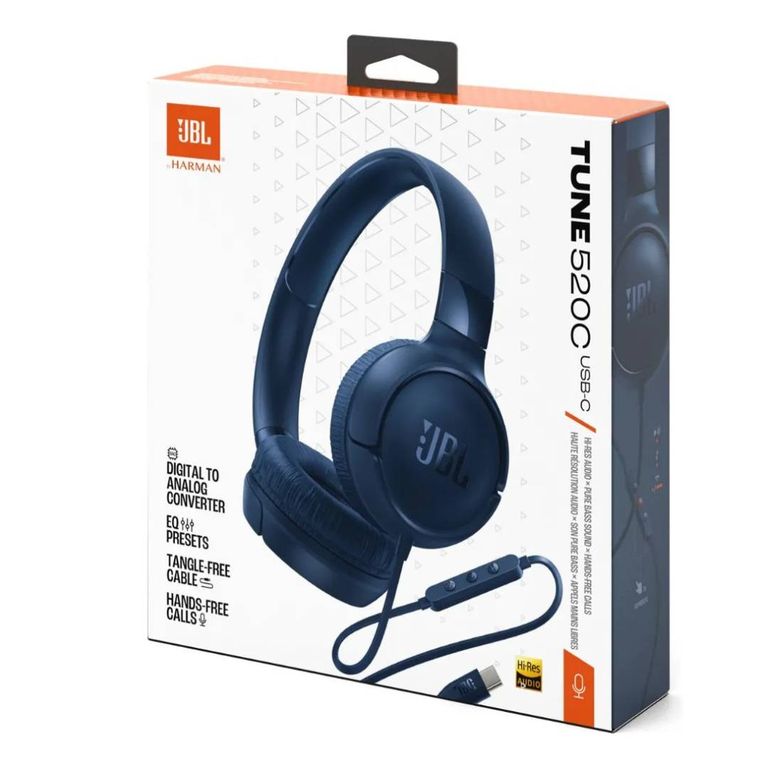 Auriculares Con Conector USB Tune 520 C Azul