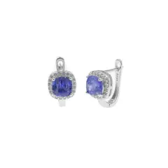 BALIQ - Aretes Piedra Flora Plata 925