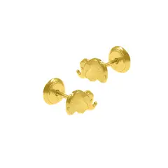 BALIQ - Aretes Elefante Niña Oro 18K