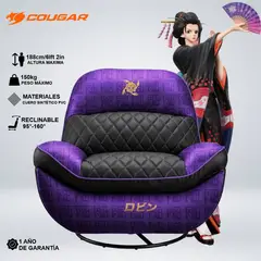 COUGAR - SOFA GAMER OVERLORD EDITION NICO ROBIN ONE PIECE BALANCE RECLINA GIRA ACOLCHADO