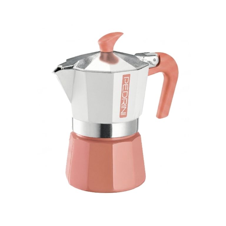 Cafetera Moka Color Rosa 3 tz