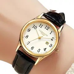 GENERICO - CHRONOS RELOJ DE CUARZO PARA DAMA MARRÓN OSCURO CH18