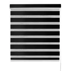 DECOR HOUSE INTEGRALES SAC - Roller Duo Screen Negro Ancho 200 x Alto 140 cm