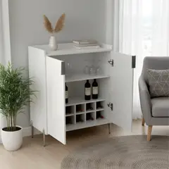 GENERICO - Mueble Aparador Bar Moderno Luca Blanco Nice Home