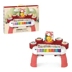 TOYS MASTER - Piano Carrusel Musical Interactivo Rojo