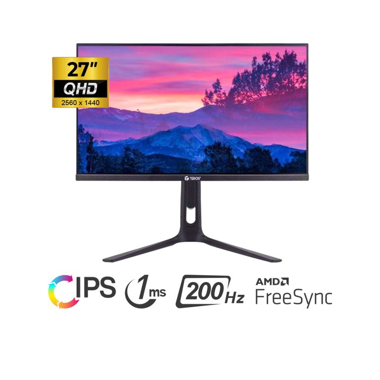 MONITOR GAMING TE-2754G 27" QHD IPS 2560 x 1440 200Hz 1ms, HDMI DP