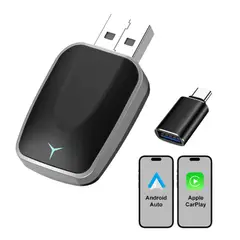 GENERICO - Adaptador a Carplay y Android Auto inalámbrico