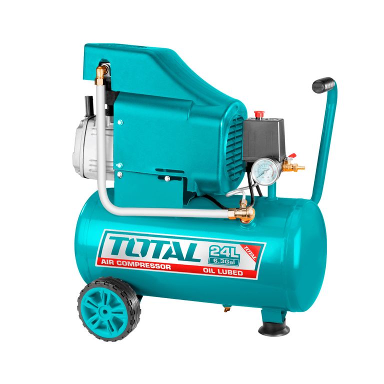 Compresora 24 Litros 2.0 Hp Total Portátil Con Ruedas