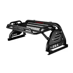 SAFARI - Antivuelco con Parrilla Hierro Black Offroad para HILUX REVO 2016-ON