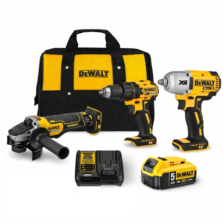 Taladro 12 + Esmeril ATOMIC 4 12 + Llave XR