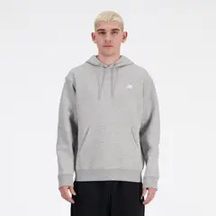 NEW BALANCE - Polera Hombre Sport Essentials French Terry Hoodie Gris