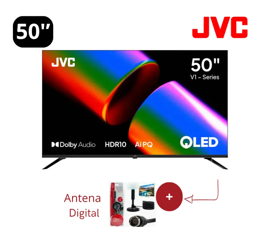 Televisor QLED 50" Full HD Google TV LT-50KM4584 + Antena Digital