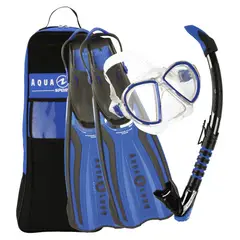 AQUA LUNG SPORT - Aqualung Set Duetto Azul - Gris Talla M 39 - 43
