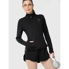 BSOUL - Polera Mujer 2Nd Layer Full Zip Negro