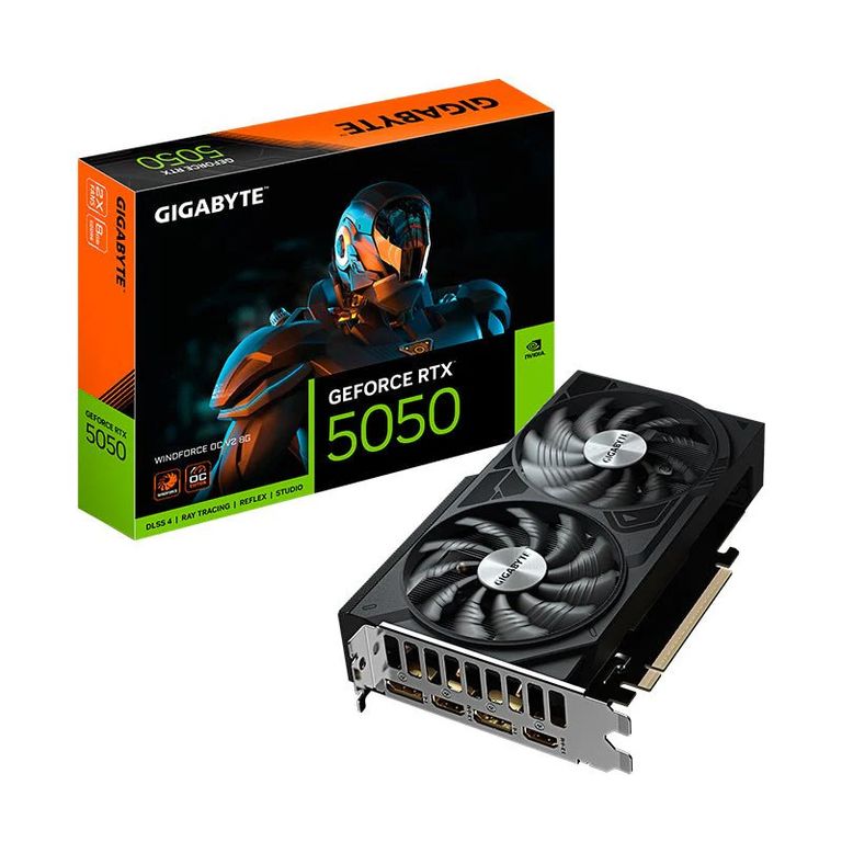 Tarjeta de Video Gigabyte GeForce RTX 5050 Windforce OC V2 8GB GDDR6 128-bit