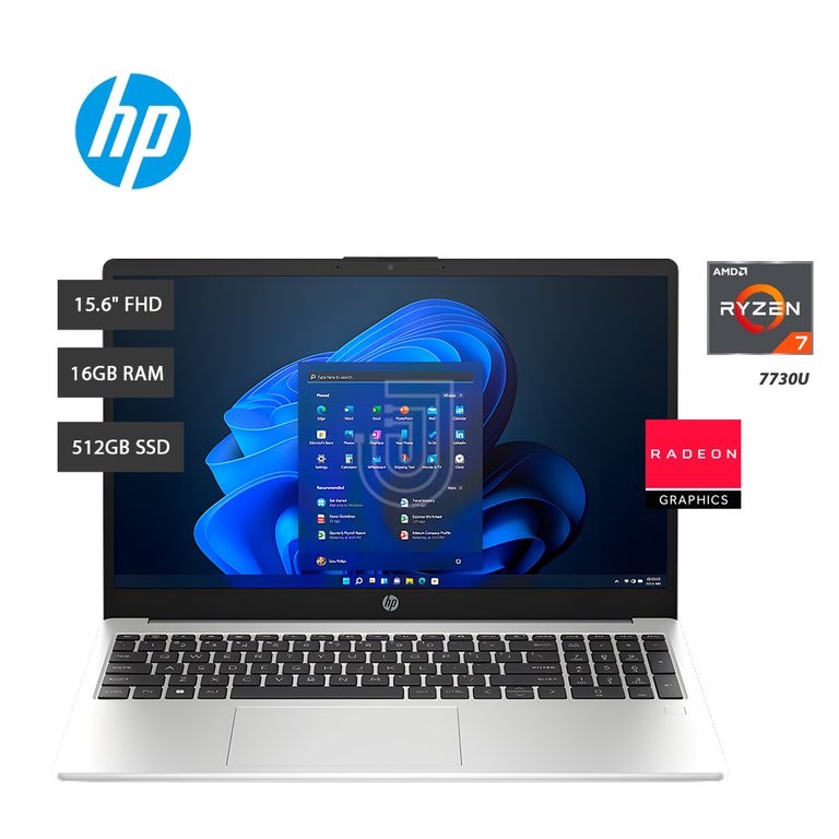 LAPTOP 255 G10, RYZEN 7 7730U, RAM16GB, SSD 512GB, 15.6" FHD