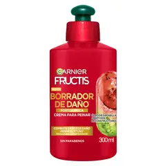 GARNIER - Fructis Crema para Peinar Borrador de Daño Post Química 350ml