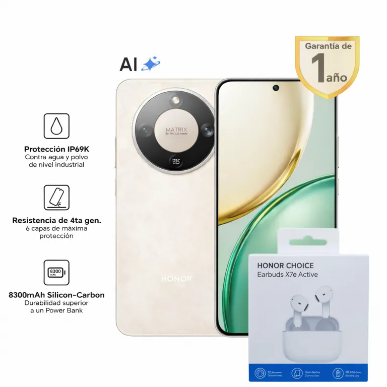 MAGIC 8 LITE 5G DORADO 8RAM 256GB REGISTRADO + EARDBUS X7e